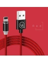 Cablu magnetic USAMS U-Sure lightning 1m 2.1A împletit roșu/red SJ292USB02