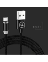 Kabel magnetyczny USAMS U-Sure microUSB 1m 2.1A pleciony czarny/black SJ294USB01