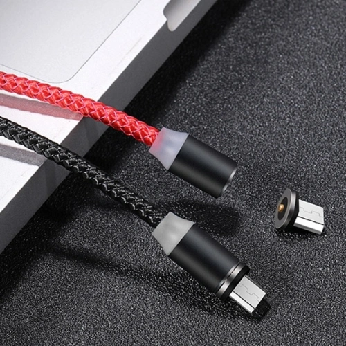 Kup USAMS U-Sure mikroUSB mágneses kábel 1m 2.1A fekete/zsinór SJ294USB01 - USA249BLK - {ean13} - Sklep Home Screen