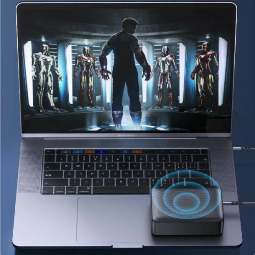 Kup Cablu împletit USAMS 2in1 1,2m Fast Charge (Lightning/Jack 3,5mm la Jack 3,5mm) SJ554YP01 - USA253 - {ean13} - Sklep Home Screen