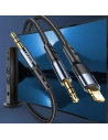 Buy USAMS Nylon Cable 2in1 1,2m Fast Charge (Lightning/Jack 3,5mm - Jack 3,5mm) SJ554YP01 (US-SJ554) - USA253 - {ean13} - Home Screen Store Europe