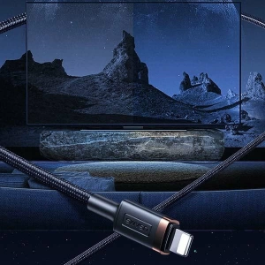 Kabel pleciony USAMS Lightning - HDMI U70 2.0m czarny/black SJ509HD01