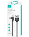 Kup USAMS U60 2A Lightning forgatható fonott kábel fekete 1m SJ476USB01 - USA257BLK - {ean13} - Sklep Home Screen