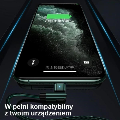 Buy USAMS Nylon Cable Rotatable U60 2A Lightning green 1m SJ476USB02 (US-SJ476) - USA258GRN - {ean13} - Home Screen Store Europe