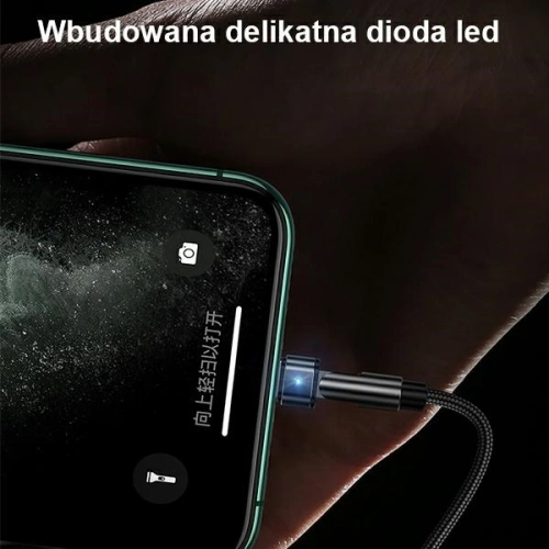 Kup Kabel pleciony USAMS obrotowy U60 2A Lightning zielony/green 1m SJ476USB02 - USA258GRN - {ean13} - Sklep Home Screen