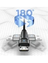 Kup USAMS forgatható U60 2A microUSB fonott kábel fekete 1m SJ478USB01 - USA259BLK - {ean13} - Sklep Home Screen