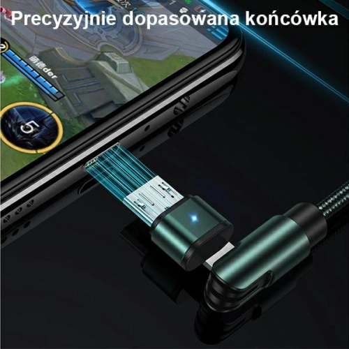 Kup USAMS forgatható U60 2A microUSB fonott kábel fekete 1m SJ478USB01 - USA259BLK - {ean13} - Sklep Home Screen