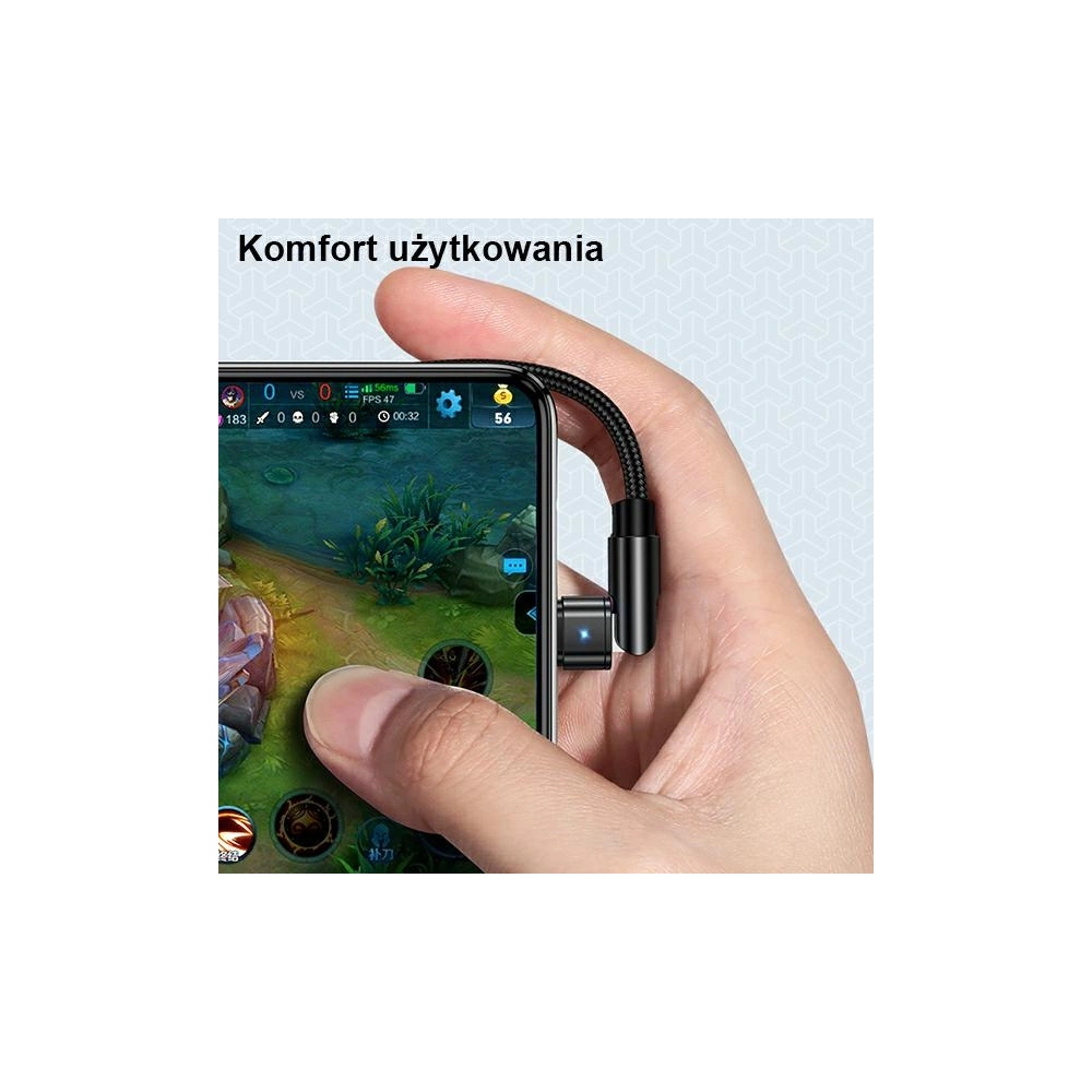 Kabel pleciony USAMS obrotowy U60 2A microUSB zielony/green 1m SJ478USB02