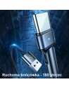 Kup Cablul împletit USAMS rotativ U60 2A USB-C negru 1m SJ477USB01 - USA261BLK - {ean13} - Sklep Home Screen