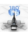 Kup Cablul împletit USAMS rotativ U60 2A USB-C negru 1m SJ477USB01 - USA261BLK - {ean13} - Sklep Home Screen