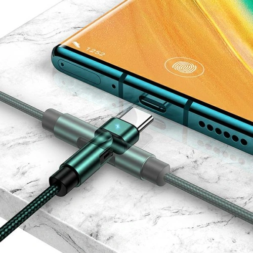 Kup Cablul împletit USAMS rotativ U60 2A USB-C negru 1m SJ477USB01 - USA261BLK - {ean13} - Sklep Home Screen