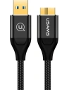 Kup Kabel pletený USAMS U19 USB 3.0 micro USB B pro externí disk 1m černý/black SJ272USB01 - USA264BLK - {ean13} - Sklep Home Screen