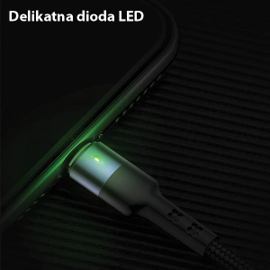 Kabel pleciony USAMS U26 3w1 0.35m 2A Fast Charge (lightning/microUSB/USB-C) SJ410USB01