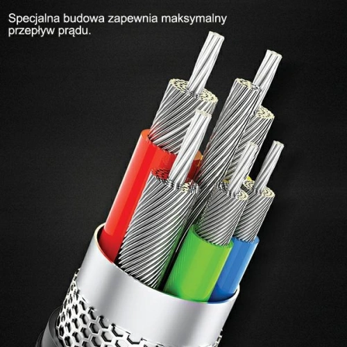 Kup Kabel pletený USAMS U26 3w1 1,5m 2A Rychlé nabíjení (lightning/microUSB/USB-C) SJ318USB01 - USA266 - {ean13} - Sklep Home Screen