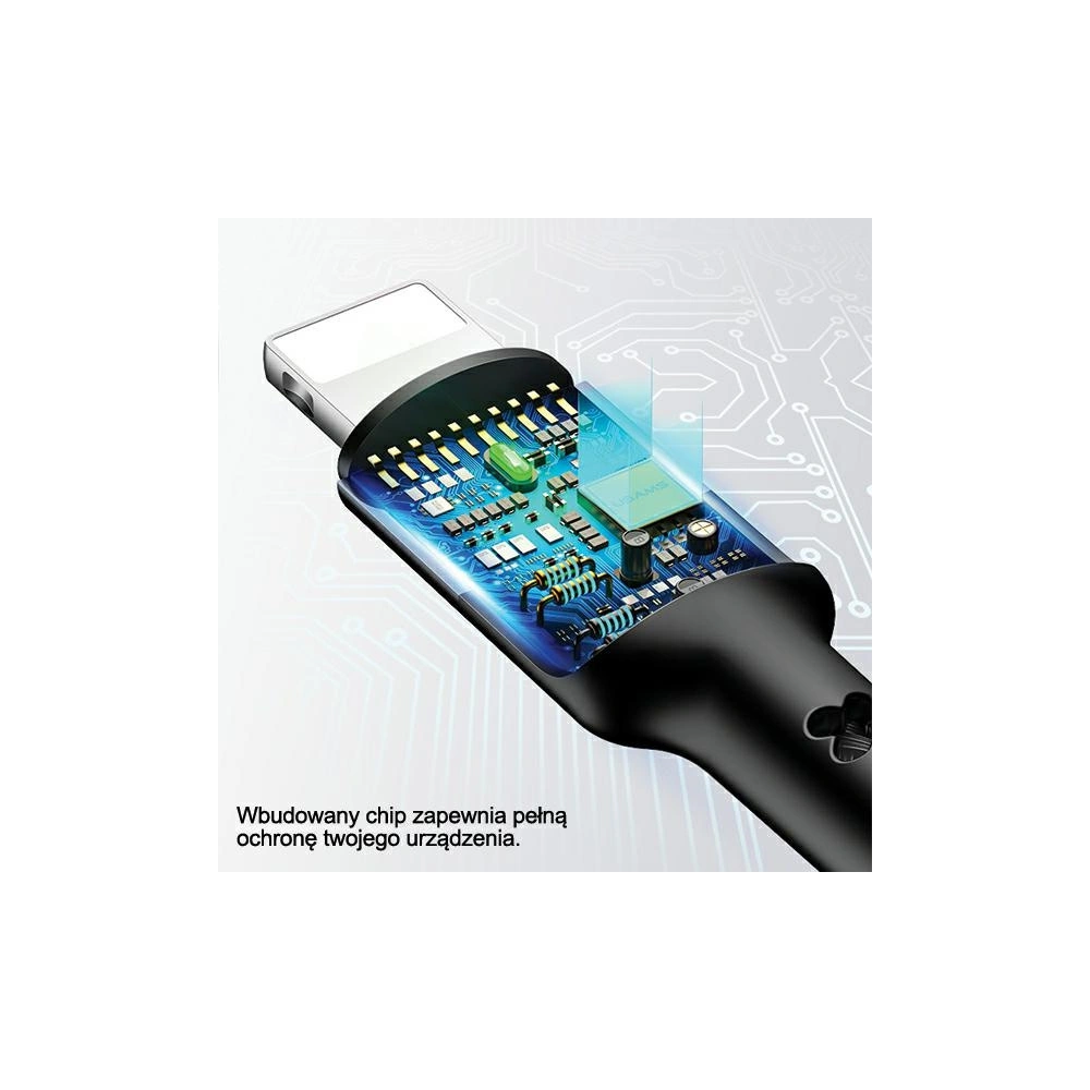 Kabel pleciony USAMS U26 3w1 1,5m 2A Fast Charge (lightning/microUSB/USB-C) SJ318USB01