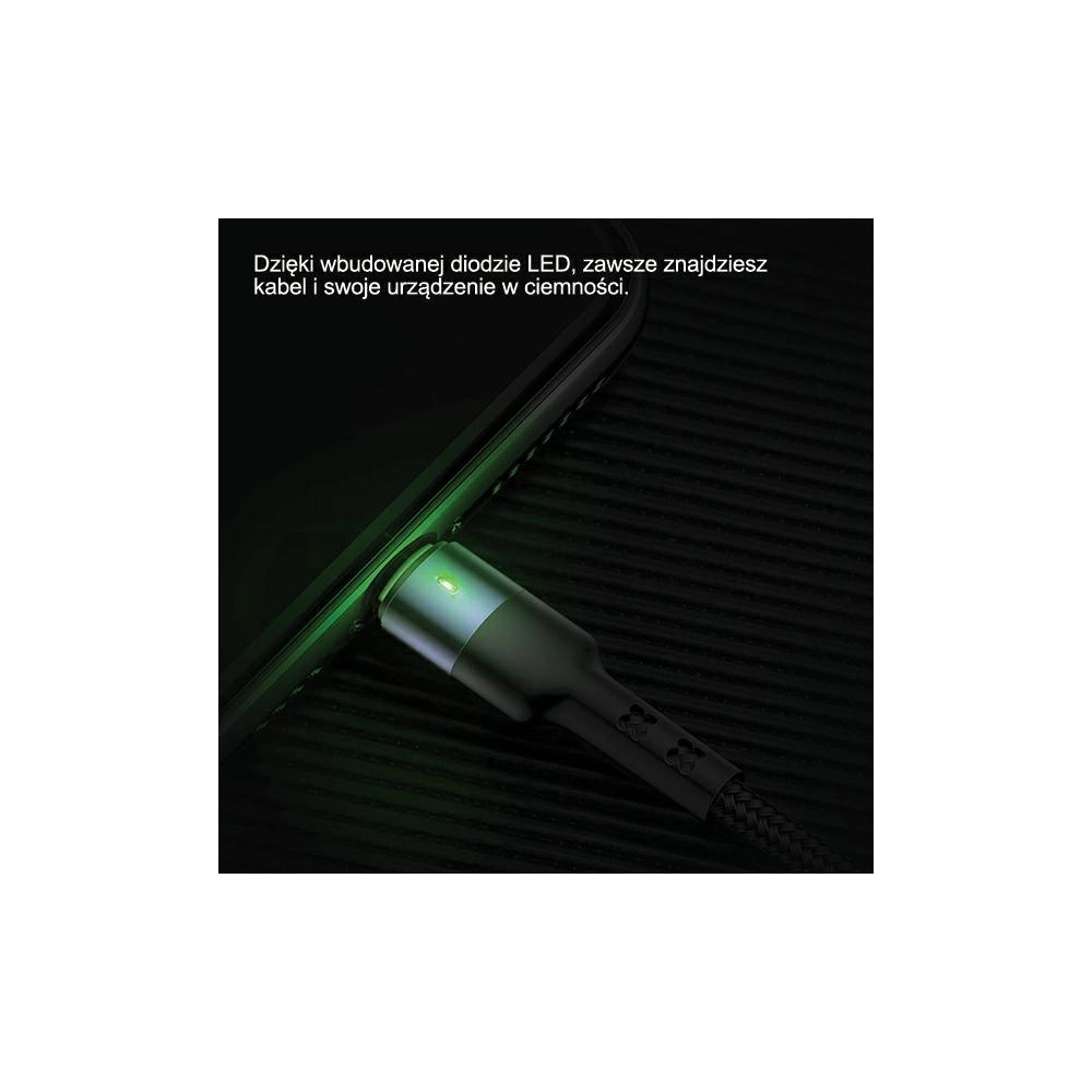 Kabel pleciony USAMS U26 3w1 1,5m 2A Fast Charge (lightning/microUSB/USB-C) SJ318USB01