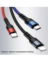 Kup Cablu împletit USAMS U26 3 în 1 1,5m 2A Încărcare rapidă (lightning/microUSB/USB-C) SJ318USB01 - USA266 - {ean13} - Sklep Home Screen