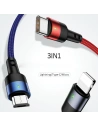 Kup Kábel fonott USAMS U26 3w1 3m 2A Gyors Töltés (lightning/microUSB/USB-C) SJ412USB01 - USA267 - {ean13} - Sklep Home Screen