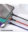 Buy USAMS Nylon Cable U26 3in1 3m 2A Fast Charge (Lightning/microUSB/USB-C) SJ412USB01 (US-SJ412) - USA267 - {ean13} - Home Screen Store Europe