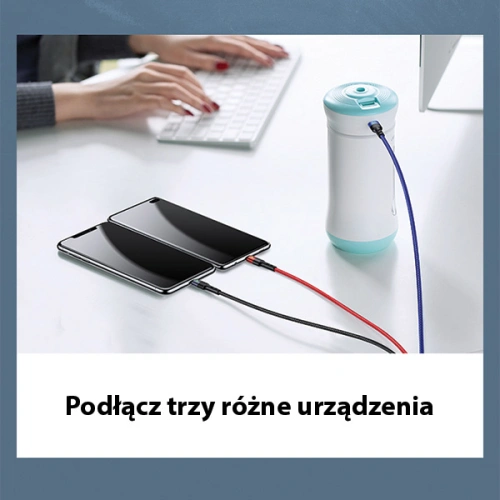 Kup Kábel fonott USAMS U26 3w1 3m 2A Gyors Töltés (lightning/microUSB/USB-C) SJ412USB01 - USA267 - {ean13} - Sklep Home Screen