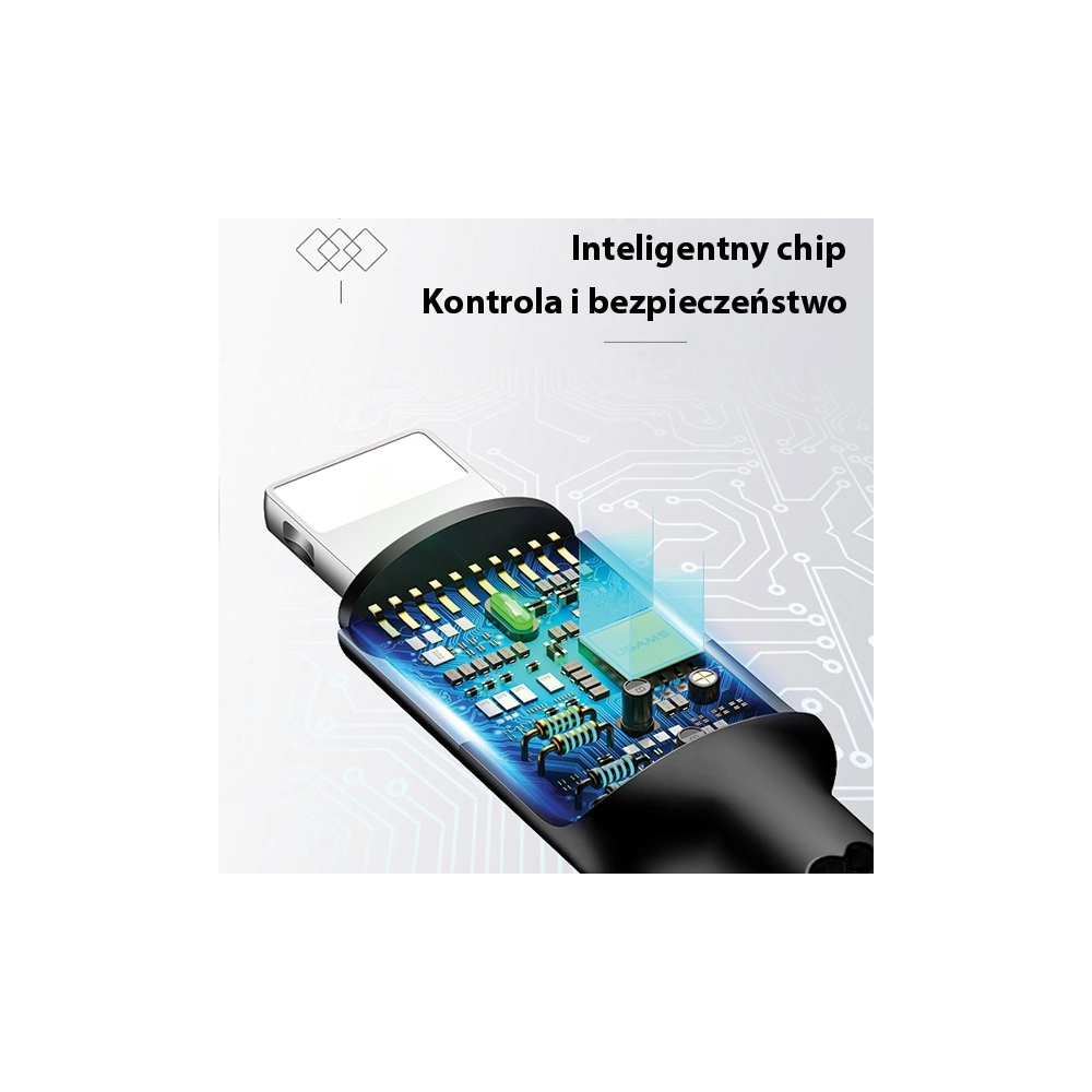 Kabel pleciony USAMS U26 3w1 3m 2A Fast Charge (lightning/microUSB/USB-C) SJ412USB01