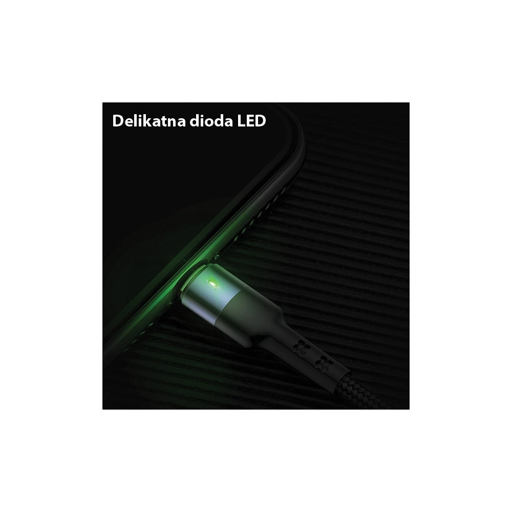 Kabel pleciony USAMS U26 3w1 3m 2A Fast Charge (lightning/microUSB/USB-C) SJ412USB01