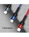 Kup Cablu împletit USAMS U26 3in1 3m 2A Încărcare rapidă (lightning/microUSB/USB-C) SJ412USB01 - USA267 - {ean13} - Sklep Home Screen