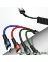 Kup Kabel geflochten USAMS U26 4w1 1.5m 2A Schnellladung Federn (2xlightning/microUSB/USB-C) SJ349USB01 - USA269 - {ean13} - Sklep Home Screen