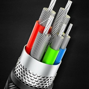 Buy USAMS Nylon Cable U26 4in1 1.5m 2A Fast Charge Springs (2xLightning/microUSB/USB-C) SJ349USB01 (US-SJ349) - USA269 - {ean13} - Home Screen Store Europe