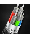 Kup Kabel pleciony USAMS U26 4w1 1.5m 2A Fast Charge Springs (2xlightning/microUSB/USB-C) SJ349USB01 - USA269 - {ean13} - Sklep Home Screen