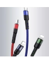 Kup Kabel pleciony USAMS U26 4w1 1.5m 2A Fast Charge Springs (2xlightning/microUSB/USB-C) SJ349USB01 - USA269 - {ean13} - Sklep Home Screen