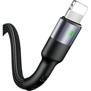 Kabel pleciony USAMS U26 lightning 1m 2A Fast Charging czarny/black SJ311IP01