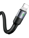 Kabel pleciony USAMS U26 lightning 1m 2A Fast Charging czarny/black SJ311IP01