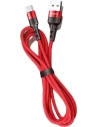 Kabel pletený USAMS U26 lightning 1m 2A rychlé nabíjení červený/red SJ311IP02