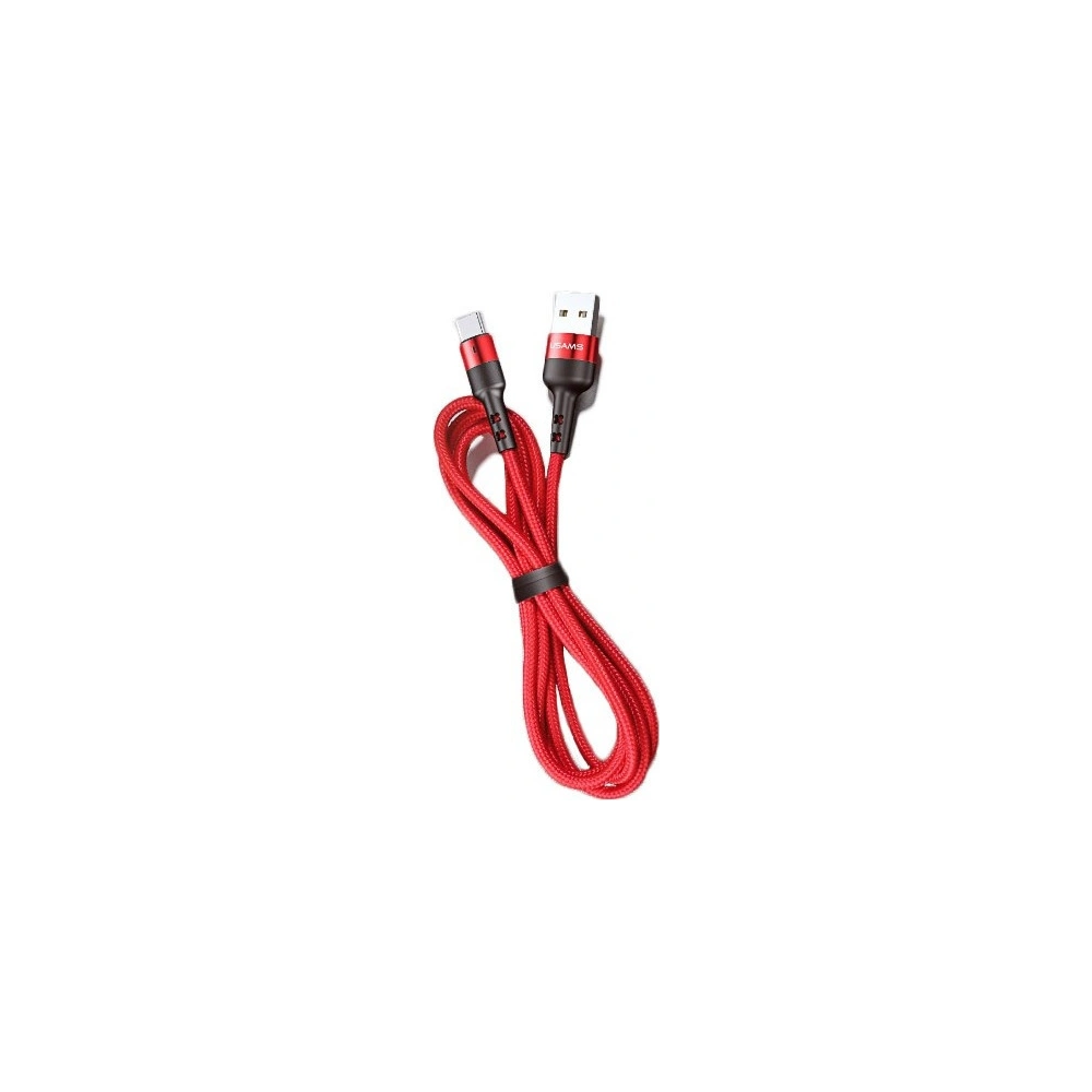 Kabel pleciony USAMS U26 lightning 1m 2A Fast Charging czerwony/red SJ311IP02