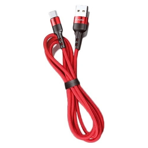 Kup USAMS U26 geflochtenes Kabel microUSB 1m 2A Schnellladung rot SJ312MC02 - USA274RED - {ean13} - Sklep Home Screen