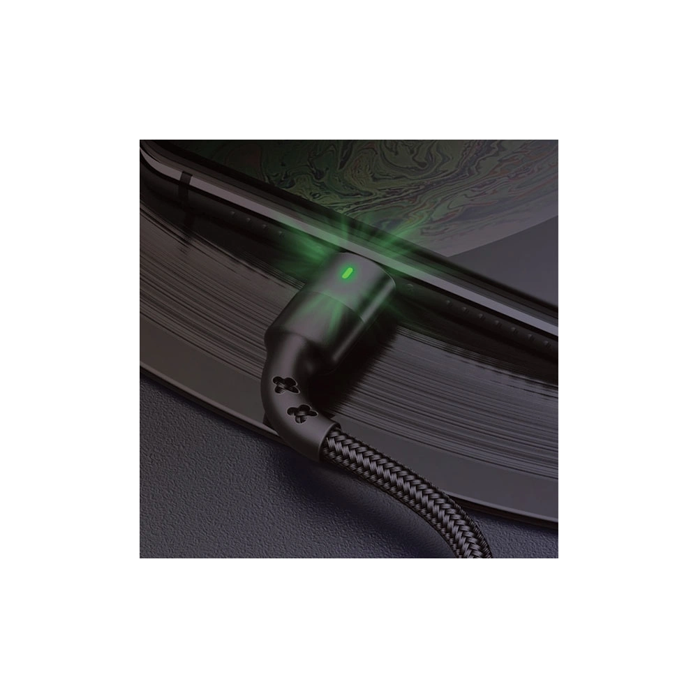 Kabel pleciony USAMS U26 USB-C 1m 3A Fast Charging czarny/black SJ313TC01