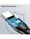 Kup Cablu împletit USAMS U27 USB-C 5A Flash Charge negru 1,2m SJ319USB01 - USA278BLK - {ean13} - Sklep Home Screen