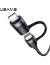 Kup Kabel pletený USAMS U31 USB-C na USB-C/lightning 60W PD rychlé nabíjení černý SJ403USB01 - USA281BLK - {ean13} - Sklep Home Screen