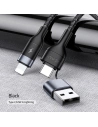 Buy USAMS Nylon Cable U31 USB-C/USB - Lightning 30W PD Fast Charge black SJ404USB01 (US-SJ404) - USA284BLK - {ean13} - Home Screen Store Europe
