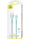 Cablul împletit USAMS U33 lightning 1,2m 2A Încărcare rapidă albastru/cyan SJ360USB02