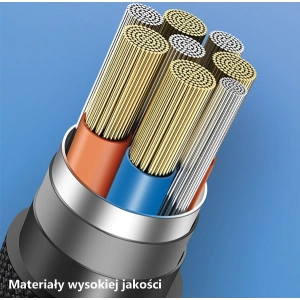 Kabel pletený USAMS U33 lightning 1,2m 2A rychlé nabíjení modrý/cyan SJ360USB02