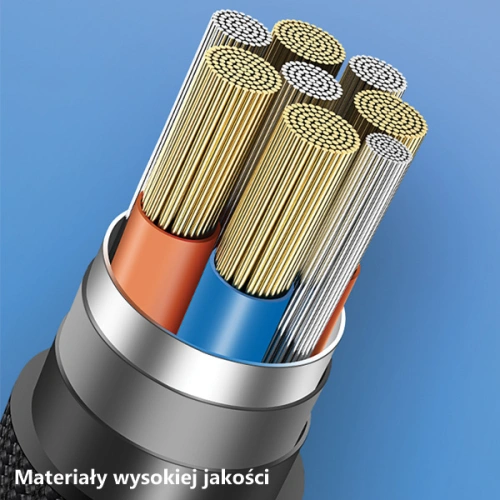 Kup Cablu împletit USAMS U33 lightning 1,2m 2A Încărcare rapidă roz/pink SJ360USB03 - USA286PNK - {ean13} - Sklep Home Screen