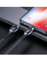 Buy USAMS Nylon Cable U36 Lightning 1,2m 2A Fast Charging LED black SJ368USB01 (US-SJ368) - USA287BLK - {ean13} - Home Screen Store Europe