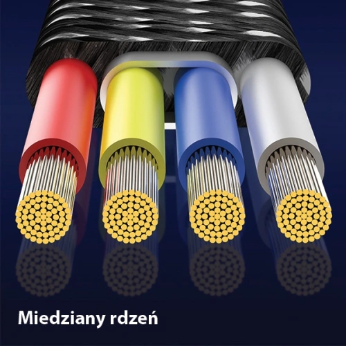 Kup Kabel pleciony USAMS U36 lightning 1,2m 2A Fast Charging LED czarny/black SJ368USB01 - USA287BLK - {ean13} - Sklep Home Screen