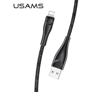 Kabel pleciony USAMS U41 lightning 1m 2A czarny/black SJ391USB01 Fast Charge