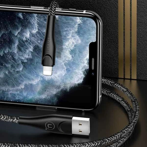 Kup Kabel pletený USAMS U41 lightning 1m 2A červený/red SJ391USB02 Rychlé nabíjení - USA290RED - {ean13} - Sklep Home Screen