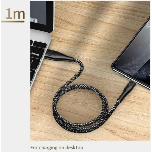 USAMS Nylon Cable U41 Lightning 1m 2A red SJ391USB02 (US-SJ391) Fast Charge