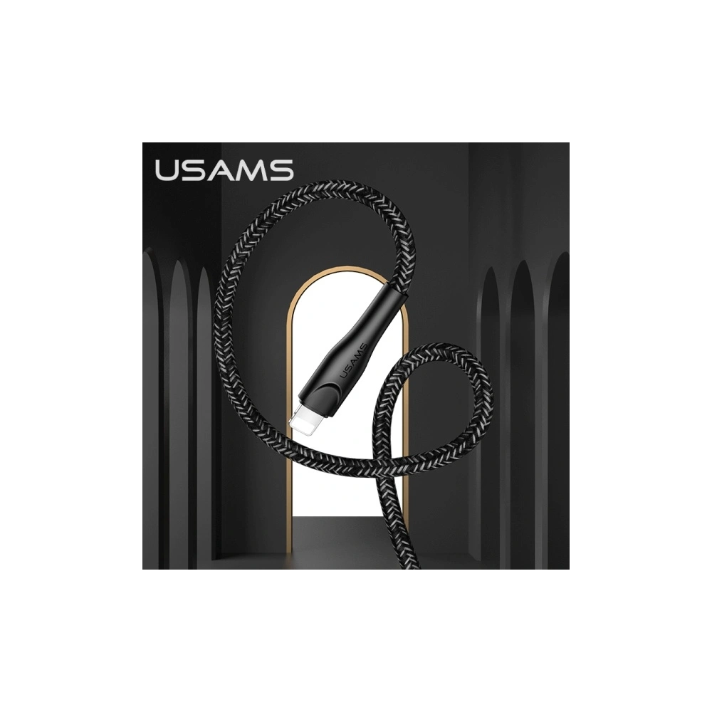 Kabel pleciony USAMS U41 lightning 2m 2A czarny/black SJ394USB01 Fast Charge