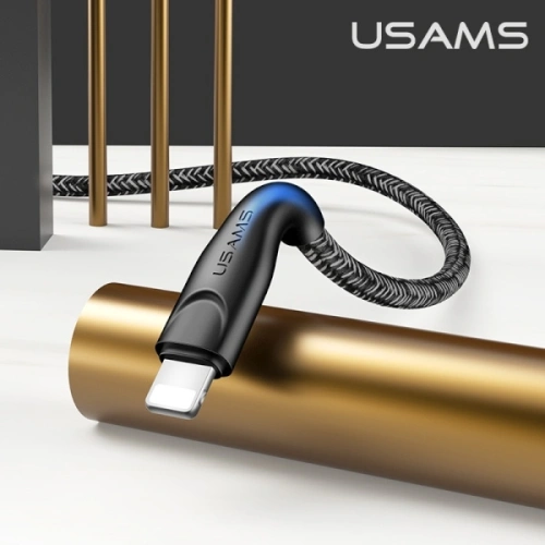 Kup Kabel pleciony USAMS U41 lightning 2m 2A czarny/black SJ394USB01 Fast Charge - USA291BLK - {ean13} - Sklep Home Screen